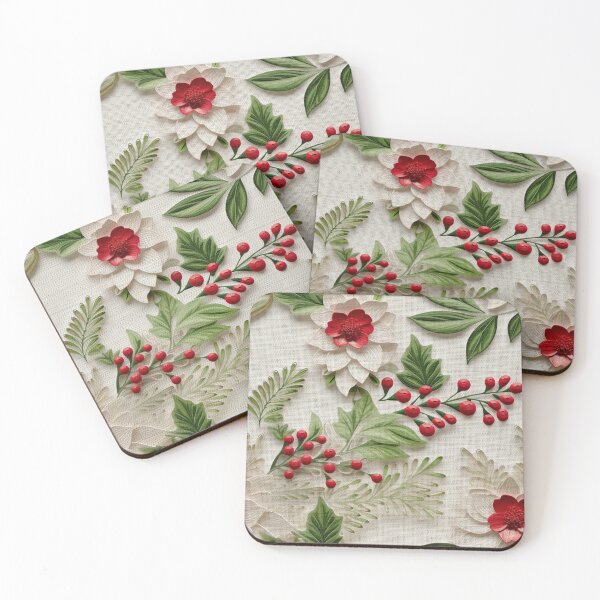 Item preview, Christmas Xmas Fake Embroidery 3D Effect Pattern No 10 designed and sold by Atomura.