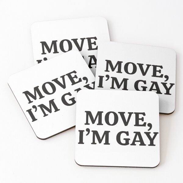 Item preview, "MOVE I'M GAY" Bold Confident Pride Statement Design designed and sold by KikiValley.