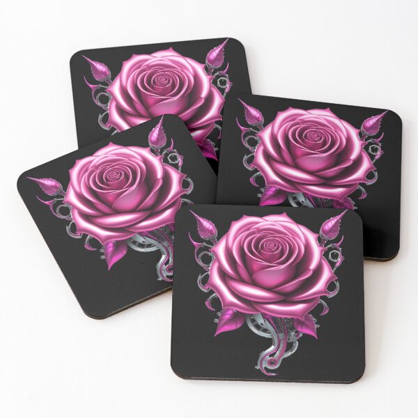 Item preview, Vibrant Mechanical Magenta Rose designed and sold by Petalandfur.