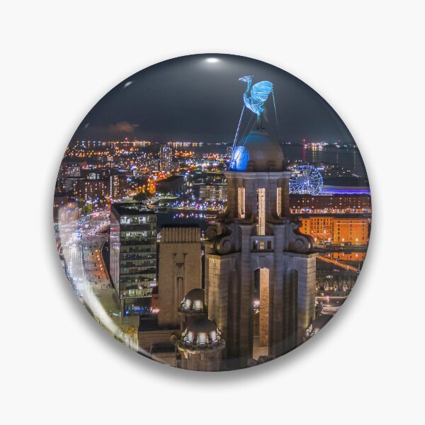 Item preview, Liverpool night time view designed and sold by Pixancards.