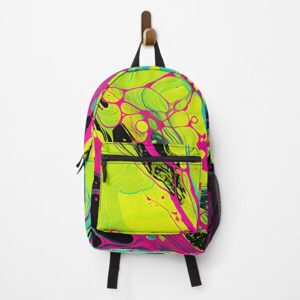 Item preview, Neon Pink and Yellow Abstract Flow designed and sold by VectorPlace.