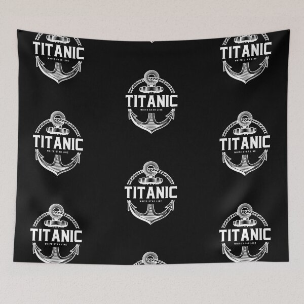 Item preview, Titanic Ocean Liner Anchor Themed Art Logo  designed and sold by 67prints.