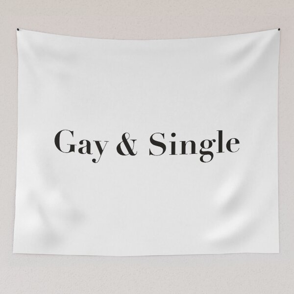 Item preview, Proudly "Gay & Single" Statement designed and sold by KikiValley.