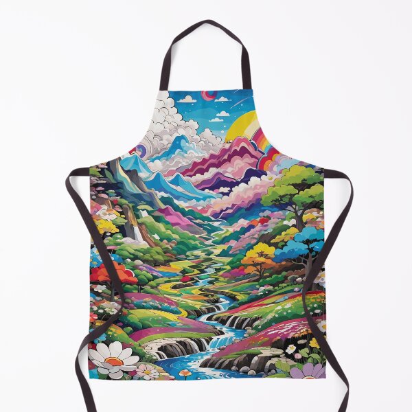 Item preview, Mountain landscape painting from takashi murakami inspired designed and sold by MindFrank.