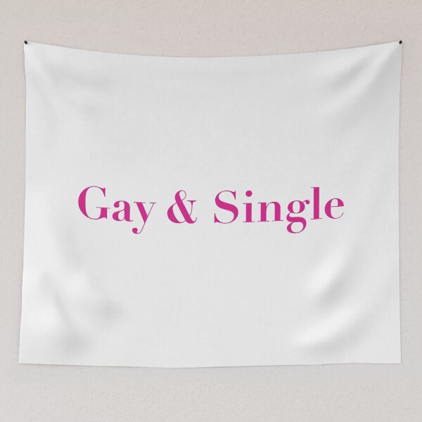 Item preview, Proudly "Gay & Single" Statement designed and sold by KikiValley.