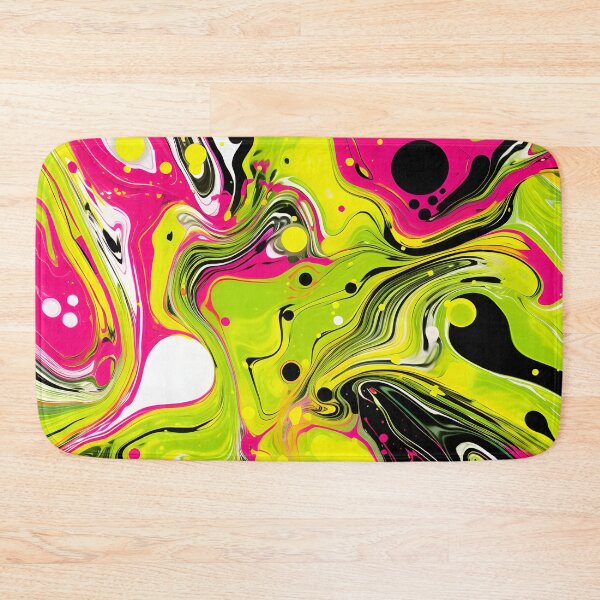 Item preview, Lime Green and Magenta Flow Art designed and sold by VectorPlace.