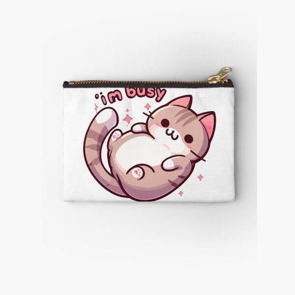 Item preview, Kawaii Im busy cat designed and sold by TomFrontierArt.