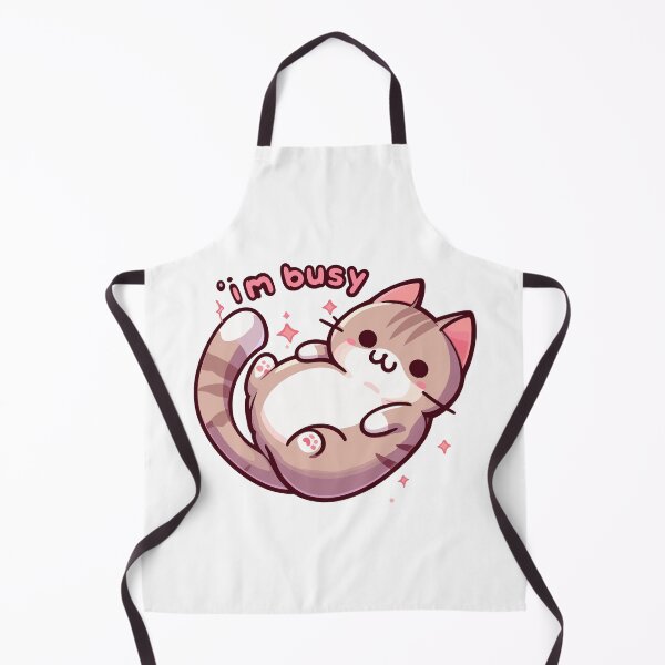 Item preview, Kawaii Im busy cat designed and sold by TomFrontierArt.