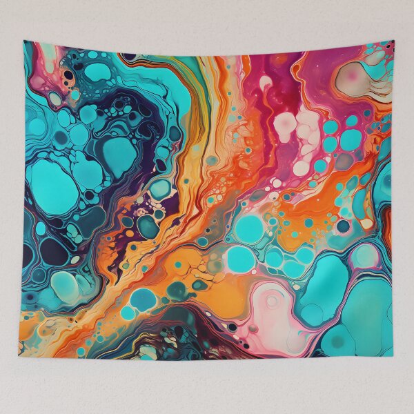 Item preview, Aquatic Color Fusion Abstract designed and sold by VectorPlace.