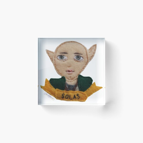 Item preview, Dragon Age Inquisition chibi Solas felt embroidery designed and sold by katydubu.