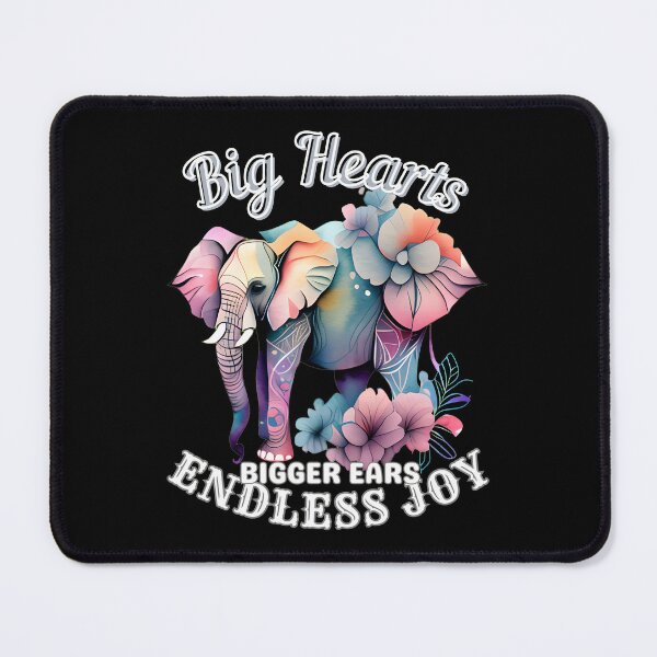 Item preview, Big Hearts, Bigger Ears, Endless Joy designed and sold by ElephantVibes.