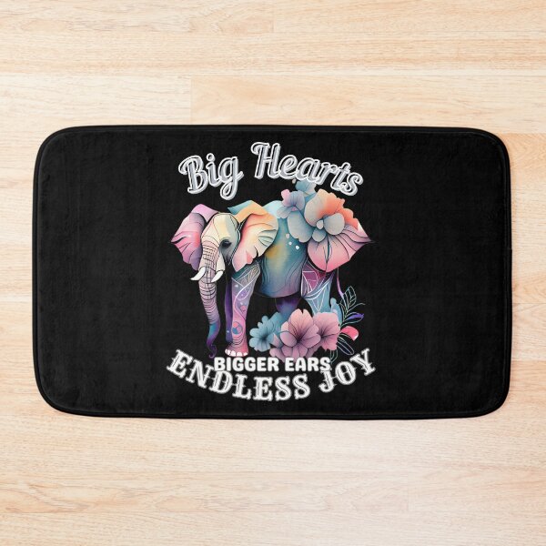 Item preview, Big Hearts, Bigger Ears, Endless Joy designed and sold by ElephantVibes.