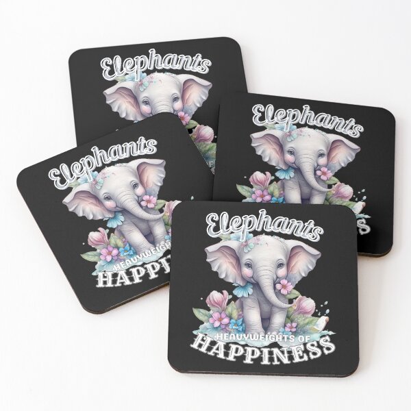 Item preview, Elephants: Heavyweights of Happiness designed and sold by ElephantVibes.