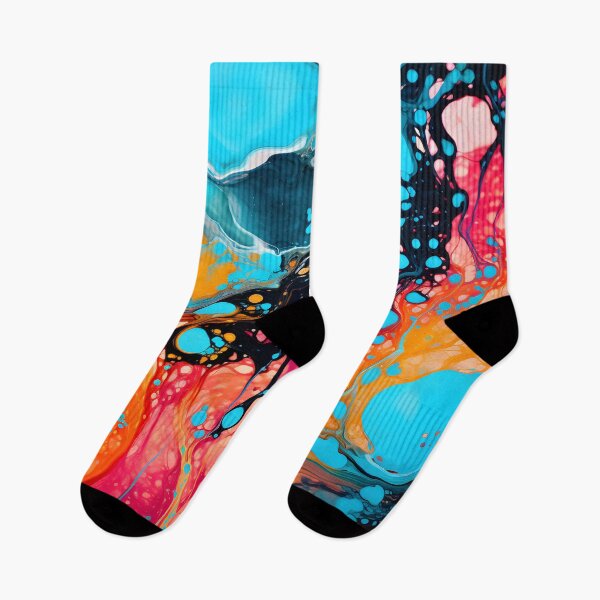Item preview, Vibrant Turquoise and Coral Abstract designed and sold by VectorPlace.