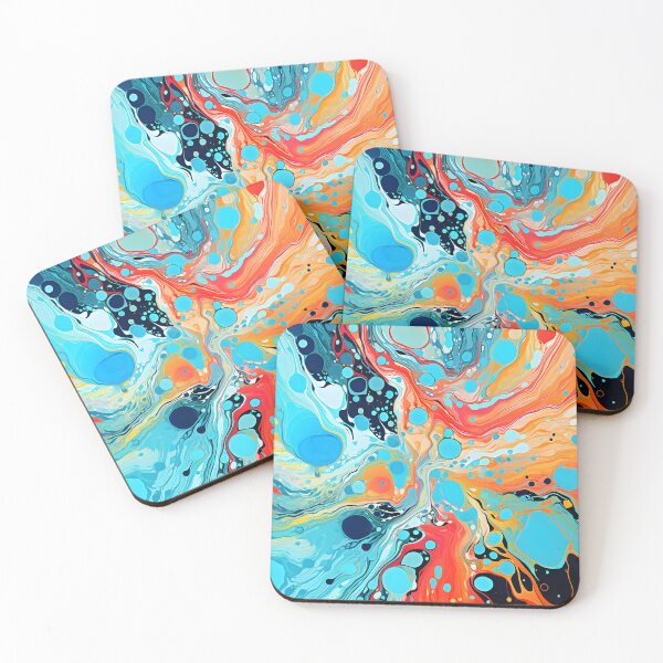 Item preview, Coral Reef Color Eruption Abstract designed and sold by VectorPlace.