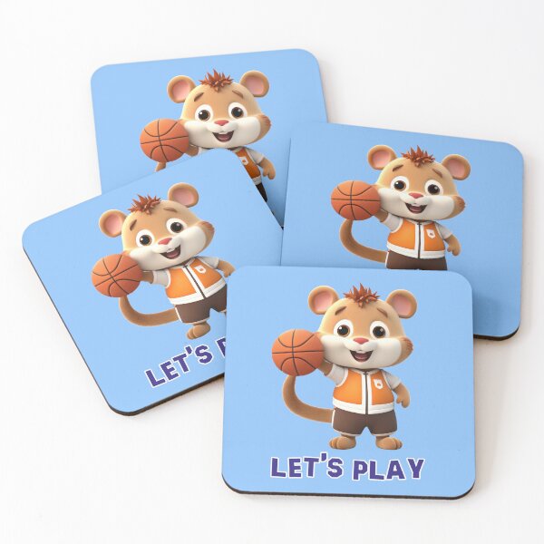 Item preview, Let's play, kawaii dog plays basketball designed and sold by Mauswohn.