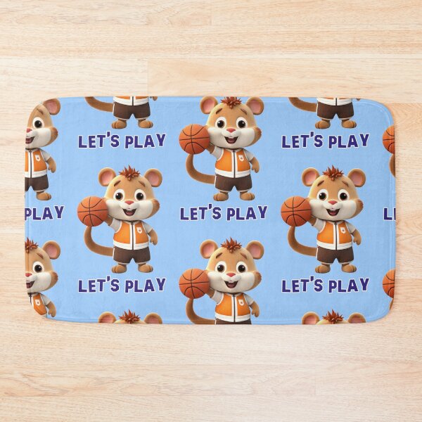 Item preview, Let's play, kawaii dog plays basketball designed and sold by Mauswohn.
