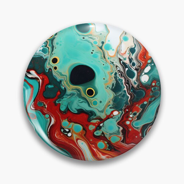 Item preview, Teal and Crimson Fluid Color Mix designed and sold by VectorPlace.