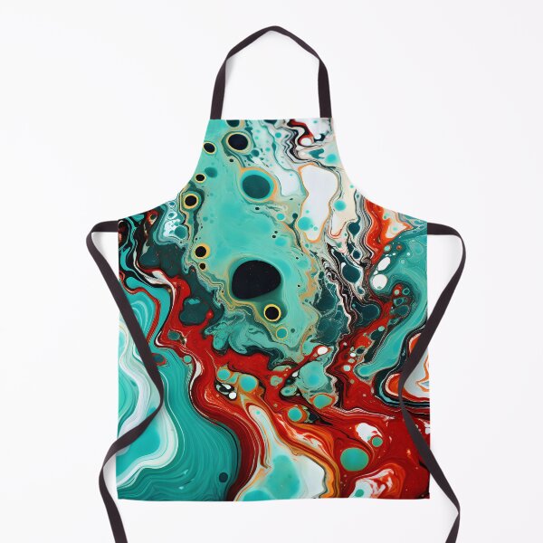 Item preview, Teal and Crimson Fluid Color Mix designed and sold by VectorPlace.