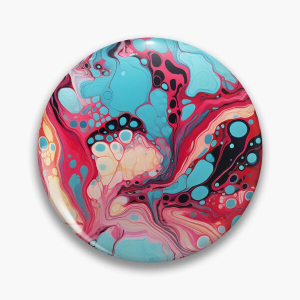 Item preview, Turquoise and Magenta Fluid Dynamics designed and sold by VectorPlace.