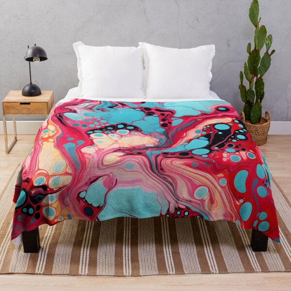Item preview, Turquoise and Magenta Fluid Dynamics designed and sold by VectorPlace.