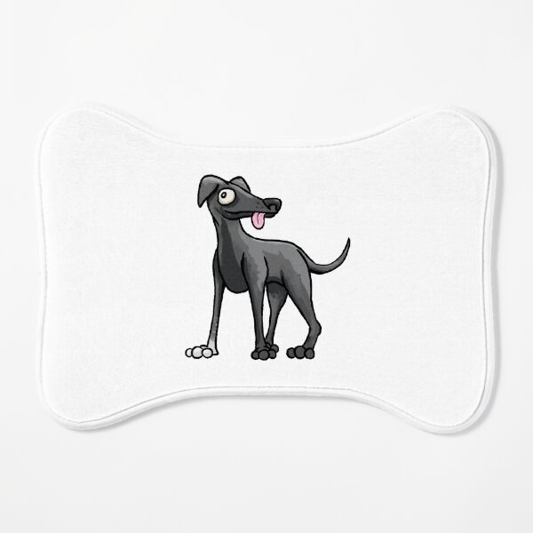 Goofy Greyhound Dog Mat