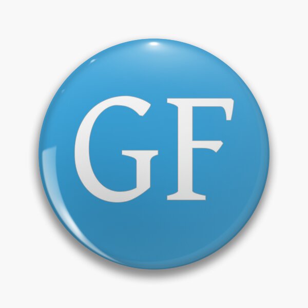 Item preview, GF Initials Monogram Elegant White Letters designed and sold by Jeallan Designs.