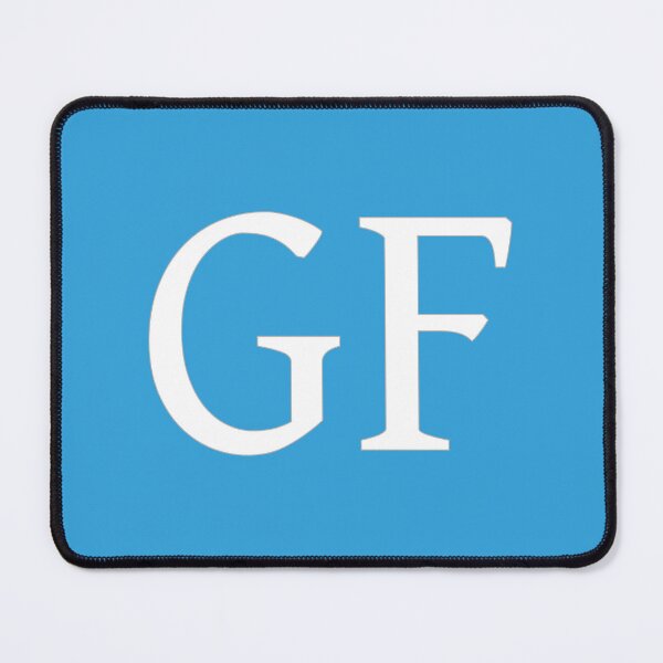 Item preview, GF Initials Monogram Elegant White Letters designed and sold by Jeallan Designs.