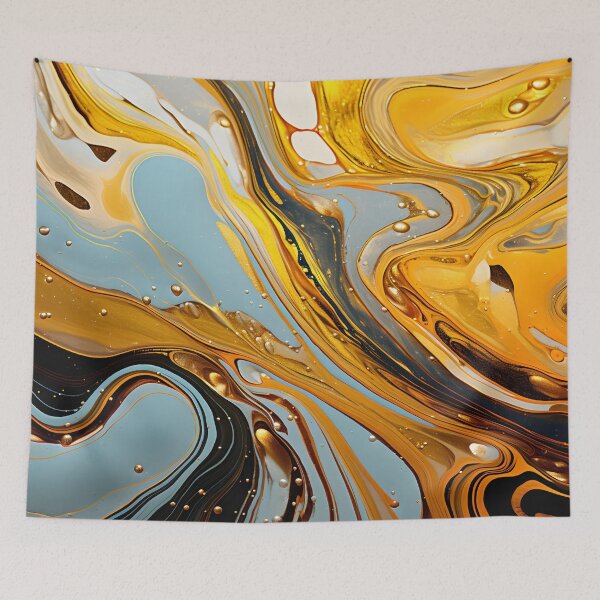 Item preview, Amber Waves Fluid Abstract designed and sold by VectorPlace.