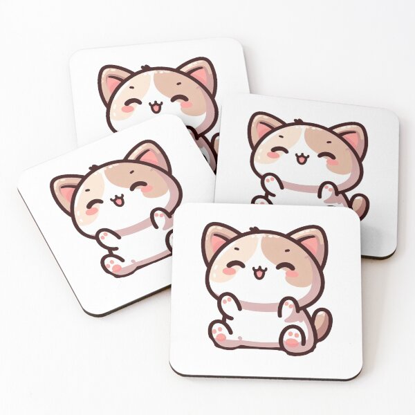 Item preview,  cute pink kitty with cute eyes designed and sold by Wxjtecki.