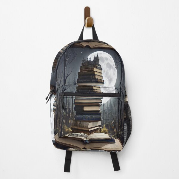 Item preview, Book Aesthetic 1, Book Tower, City, Moon, Forest designed and sold by WrenDay.