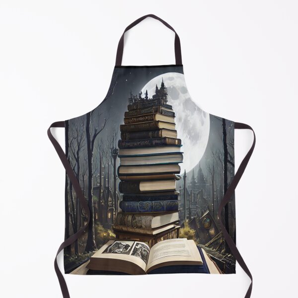 Item preview, Book Aesthetic 1, Book Tower, City, Moon, Forest designed and sold by WrenDay.
