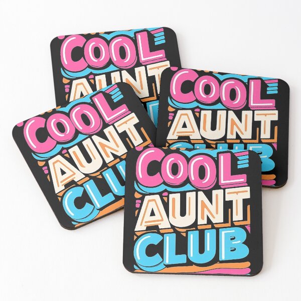Artikelvorschau, Cooler Tante Club, Geschenk für neue Tante entworfen und verkauft von GRafCustomDesigns.