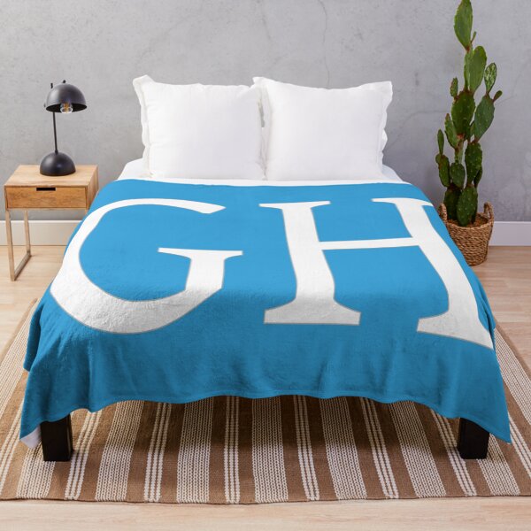 Item preview, GH Initials Monogram Elegant White Letters designed and sold by Jeallan Designs.