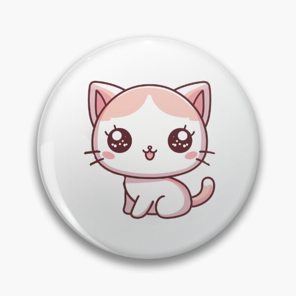 Item preview,  cute pink kitty with cute eyes designed and sold by Wxjtecki.