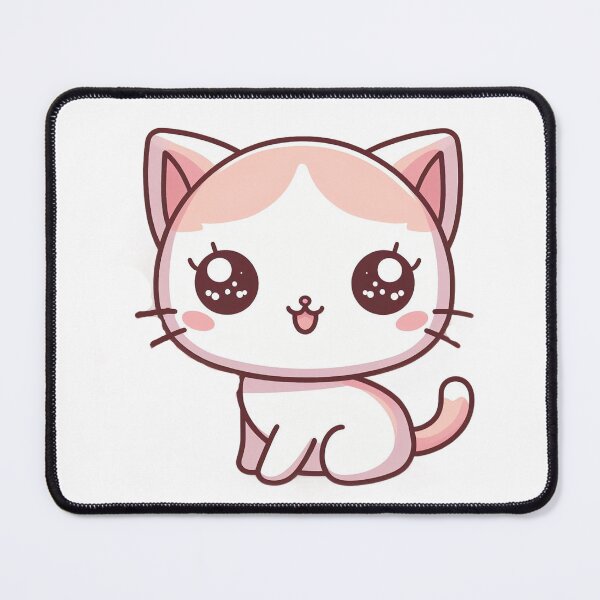 Item preview,  cute pink kitty with cute eyes designed and sold by Wxjtecki.