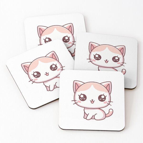 Item preview,  cute pink kitty with cute eyes designed and sold by Wxjtecki.