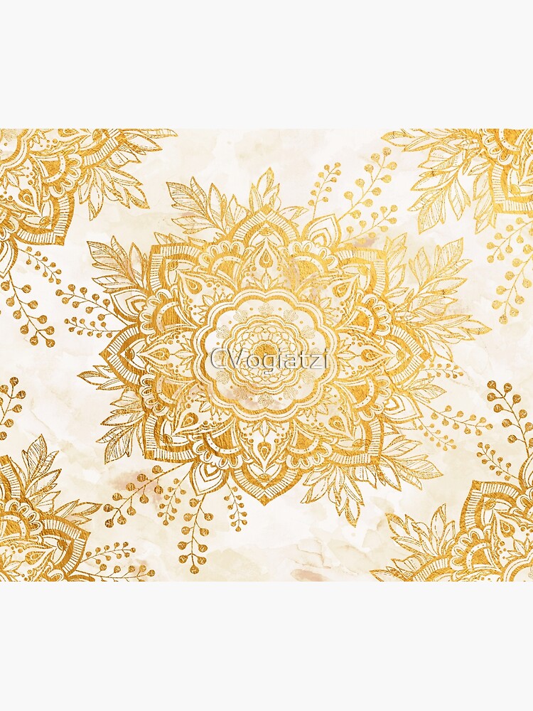 Queen Starring of Mandala-Gold Sunflower by CVogiatzi