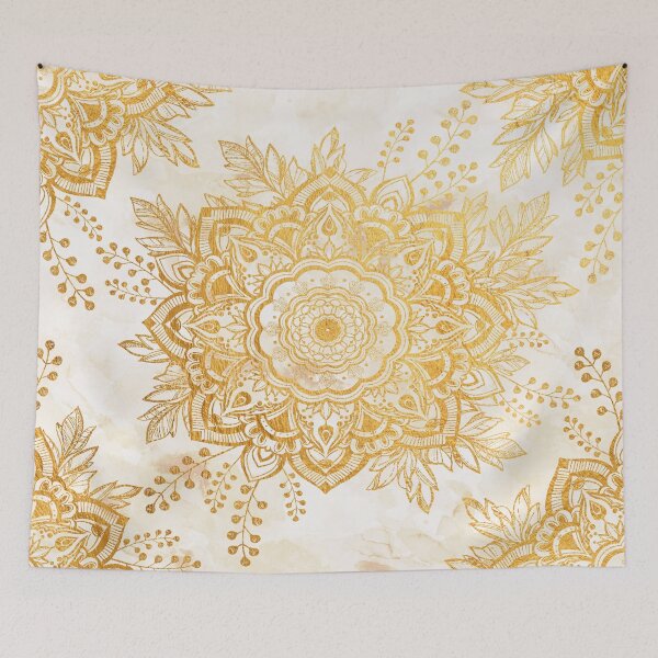 Item preview, Queen Starring of Mandala-Gold Sunflower designed and sold by CVogiatzi.