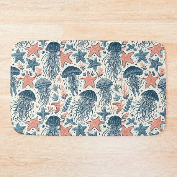 Item preview, seamless pattern jellyfish Backpacks designed and sold by Cuteanimecorner.