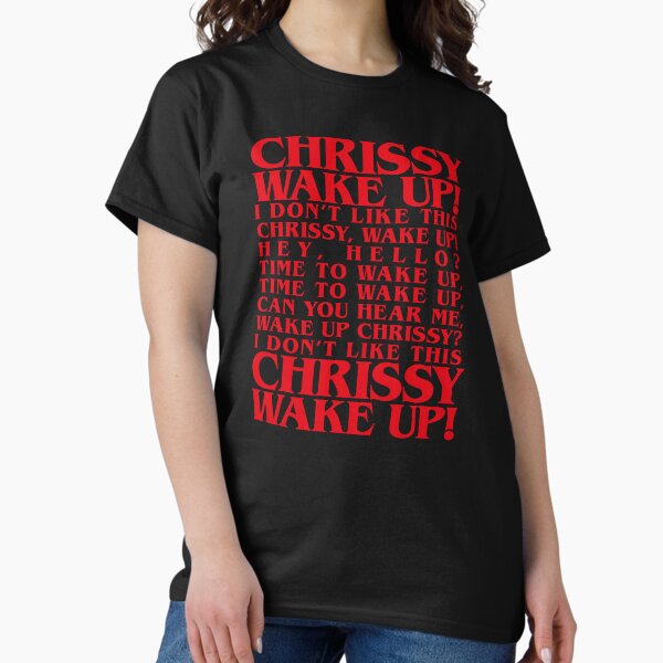 Vista previa del artículo con la obra «CHRISSY ¡DESPERTA! No me gusta esto (canción de Eddie Munson)», diseñado y vendido por frikybomb.