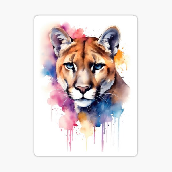 Vista previa del artículo con la obra «Puma», diseñado y vendido por Rosaliartbook.