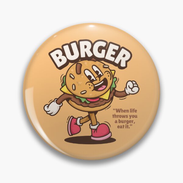 Item preview, Burger : Cartoon Character designed and sold by savasanaqueen.