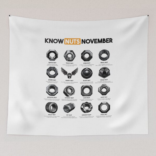 Item preview, Know Nuts November: A Funny Word Play Chart  designed and sold by Abystoic.