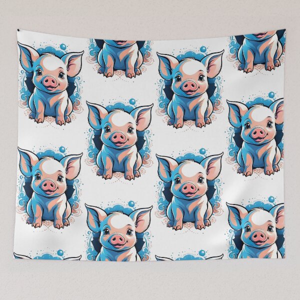 Item preview,  "Adorable Oink: A Cute Piggy Illustration" designed and sold by ArtistKunal123.