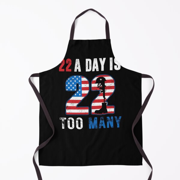 Item preview, 22 A Day Is Too Many America Veteran USA Flag designed and sold by PetPanache.