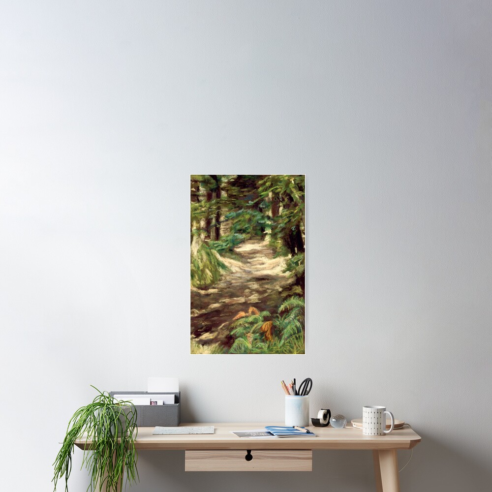 Woods near Llanfihangel Crucorney, Wales Poster
