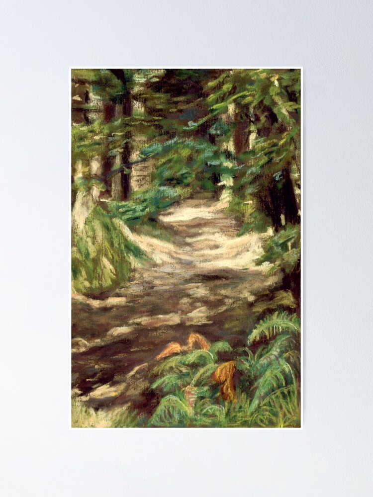 Alternate view of Woods near Llanfihangel Crucorney, Wales Poster