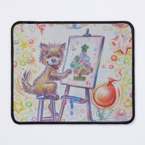 Item preview, A Paw-fect Christmas - pup paints tree designed and sold by LittleLiz.