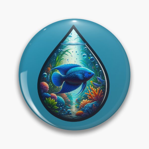 Item preview, Aquatic Brilliance: Blue Fish in Coral Haven designed and sold by Anechkau.
